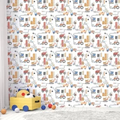 Lastenhuoneen tapetti Galerie Tiny Tots 2 G78360-62, auto