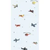 Lastenhuoneen tapetti Kids Walls 45817, vinyylipinta, sininen