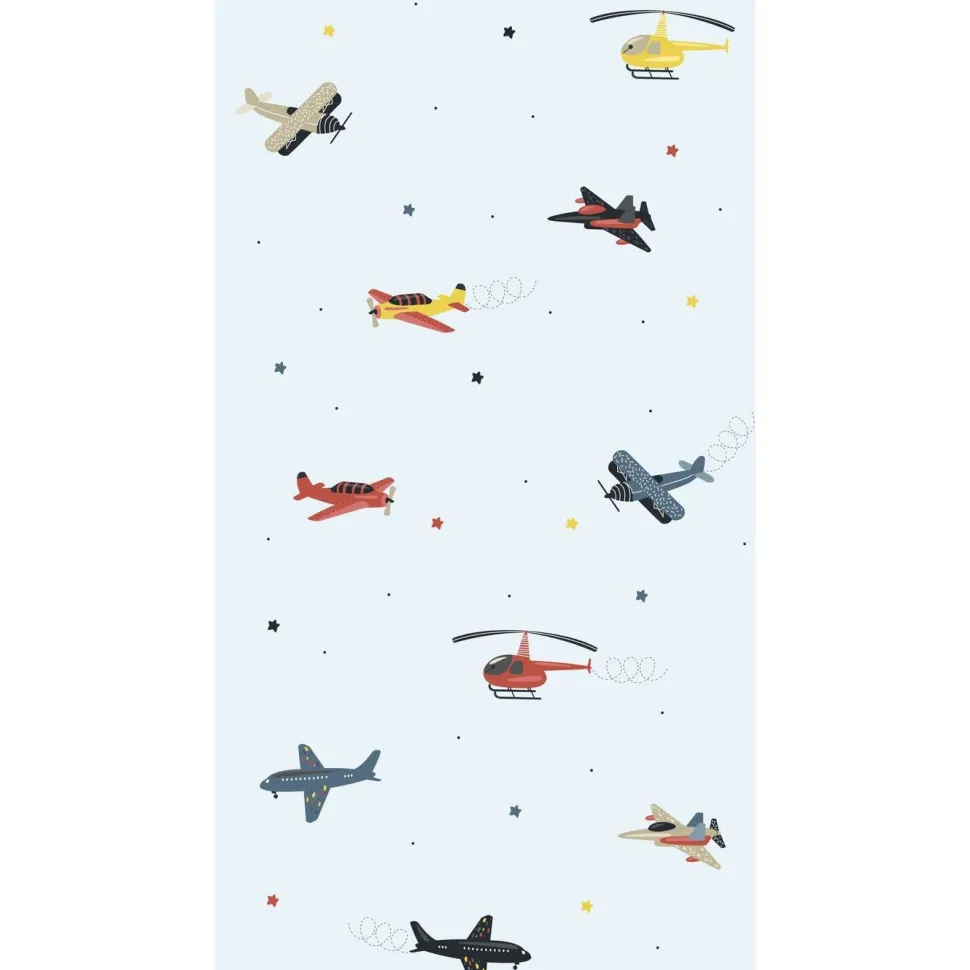 Lastenhuoneen tapetti Kids Walls 45817, vinyylipinta, sininen