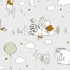 Lastenhuoneen tapetti Sandudd Winnie The Pooh Up, Up and Away 108594, Disney, harmaa
