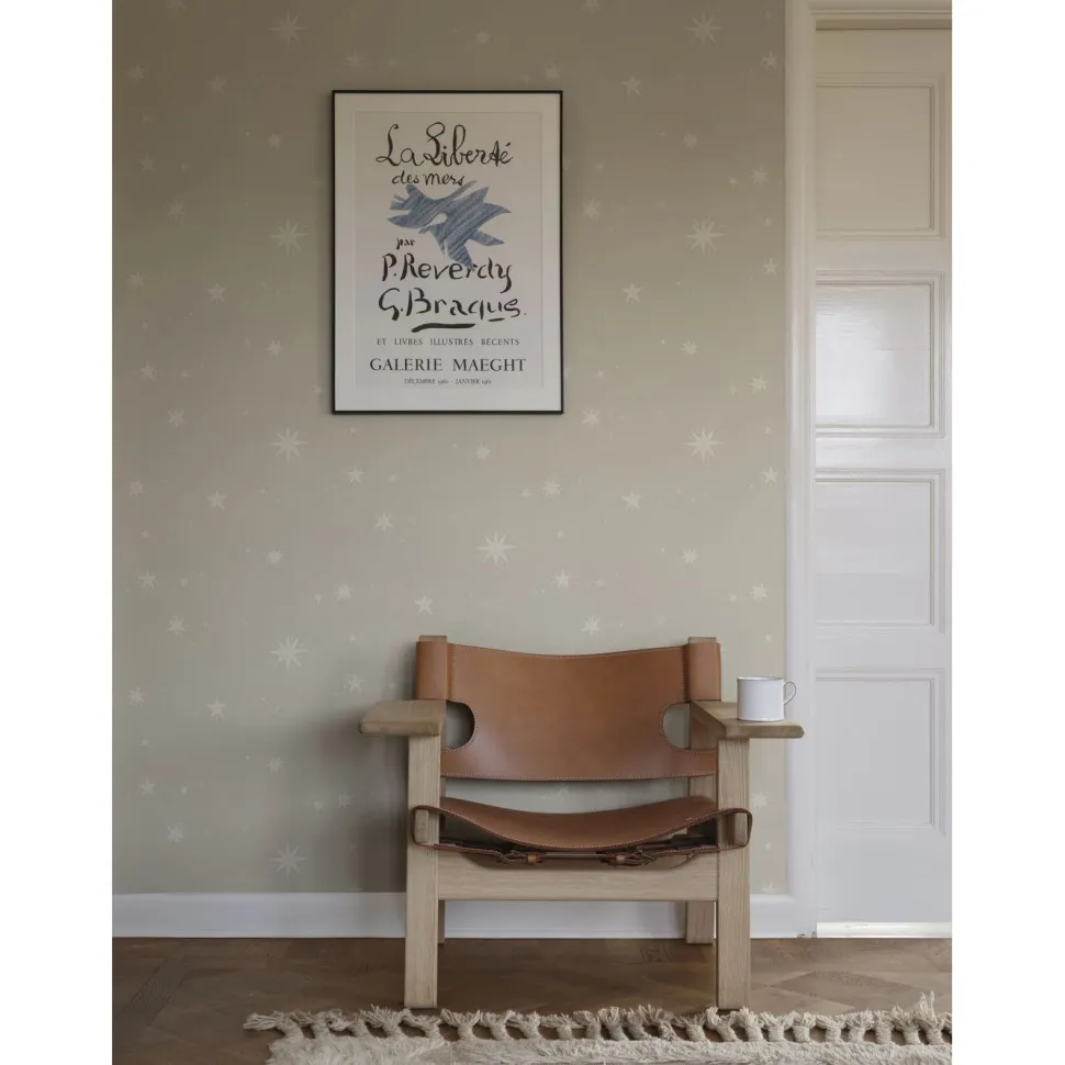 Lastenhuoneen tapetti Sandberg Gillis beige, mittatilaus, non-woven