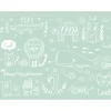 Lastenhuoneen tapetti A.S. Creation THE WALL 38304-1, 371x280cm, turkoosi