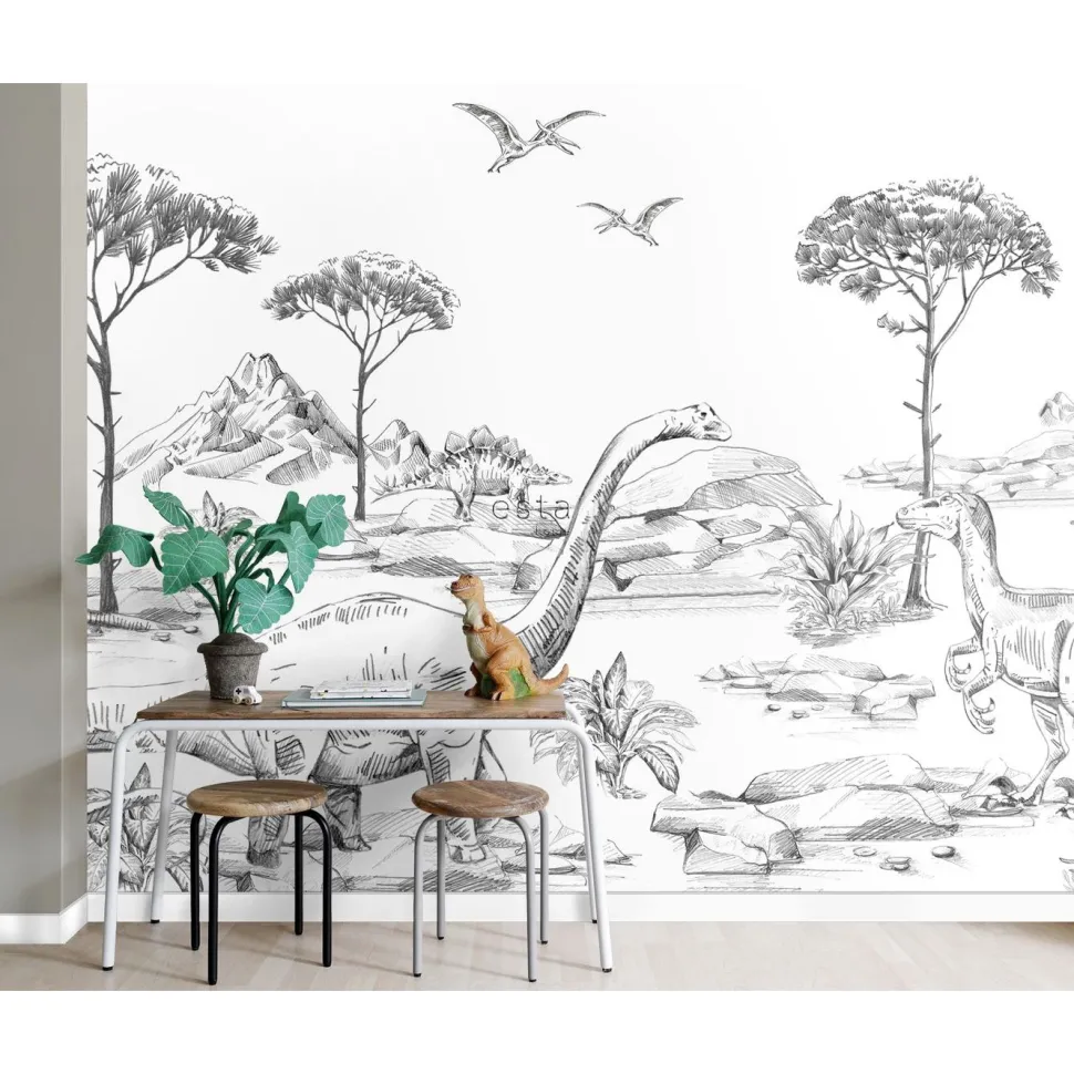 Lastenhuoneen tapetti Esta Forest Friends 159063, jatkettava, 3m x 2.79m
