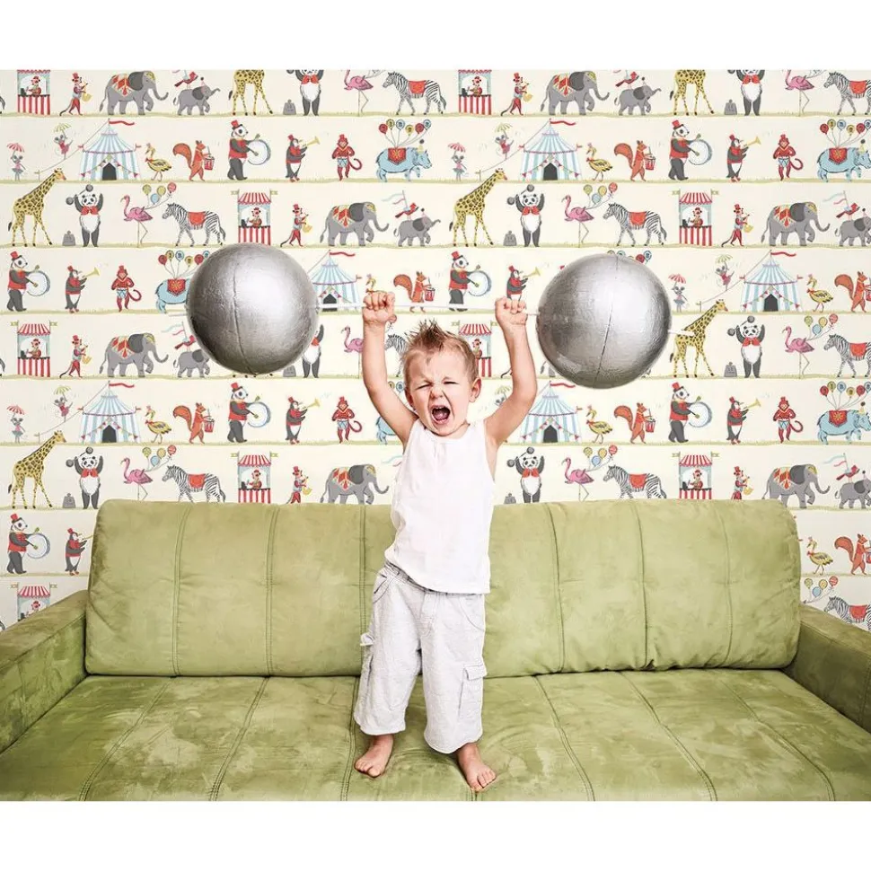 Lastenhuoneen tapetti Galerie Just 4 Kids II G56547, apina, vaaleanbeige