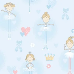 Lastenhuoneen tapetti Galerie Just 4 Kids II G56506, perhonen, sininen