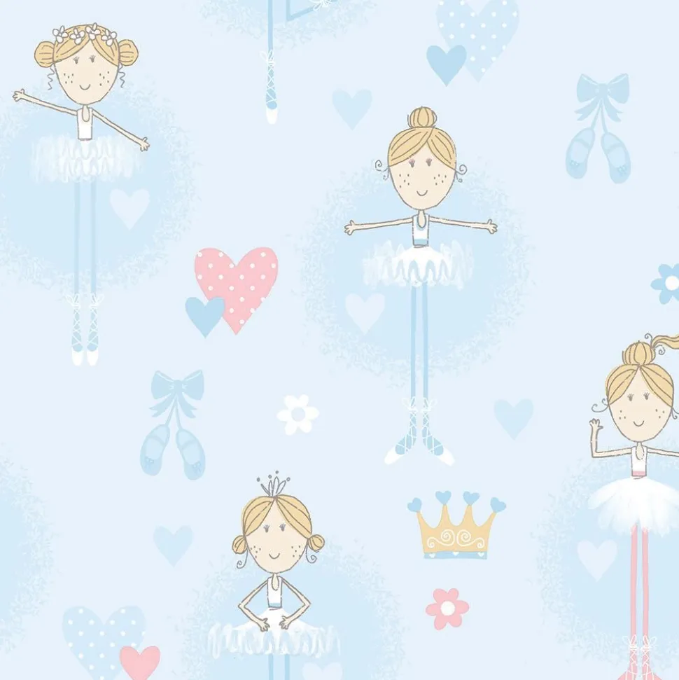 Lastenhuoneen tapetti Galerie Just 4 Kids II G56506, perhonen, sininen