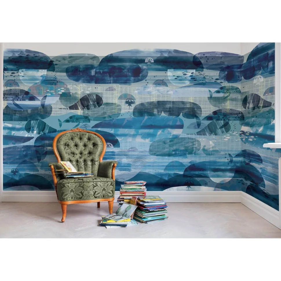 Lastenhuoneen tapetti Rebel Walls Caterpillar Dreams, non-woven, mittatilaus