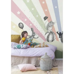 Lastenhuoneen tapetti Rebel Walls Circus Rainbow, mittatilaus