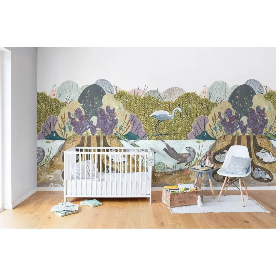 Lastenhuoneen tapetti Rebel Walls Wild Willows, non-woven, mittatilaus