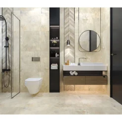 Lattialaatta GoldenTile Metallica 60x60 cm beige