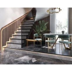Lattialaatta GoldenTile Space Stone 59.5x59.5 cm musta