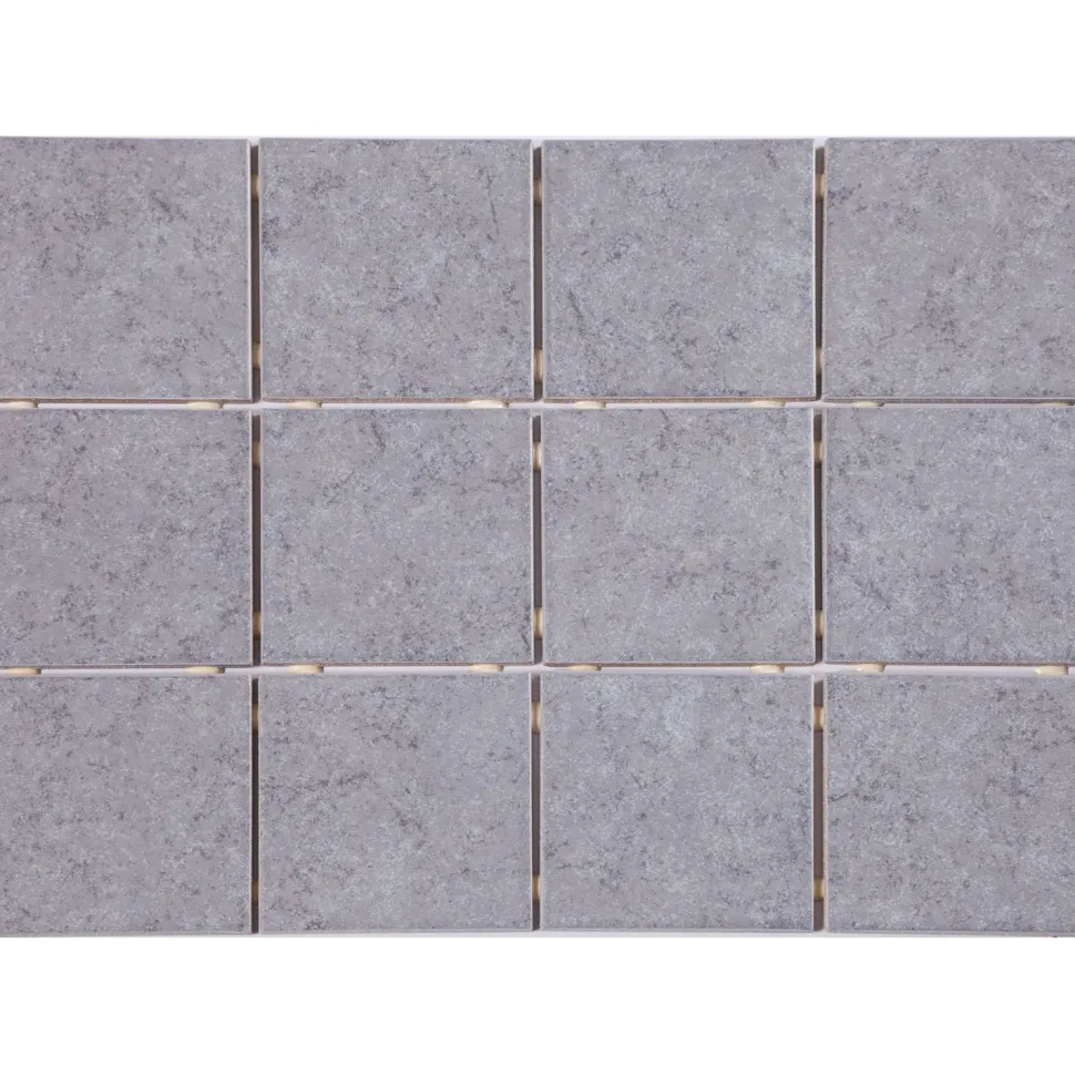 Lattialaatta Graniser Arctic Grey himmeä verkolla 100x100 mm