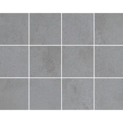 Lattialaatta Pukkila Concreto, 10x10cm, matta, lasitettu, liimatäpläarkki