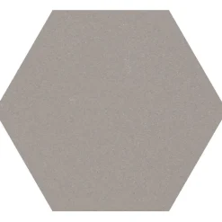 Lattialaatta Pukkila Natura 6-kulmainen Vaaleanharmaa himmeä sileä 115x100 mm