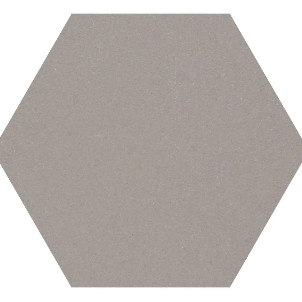 Lattialaatta Pukkila Natura 6-kulmainen Vaaleanharmaa himmeä sileä 115x100 mm