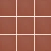 Lattialaatta Pukkila Natura tiilenpunainen matta tasapintainen 96x96 mm lasikuituverkossa