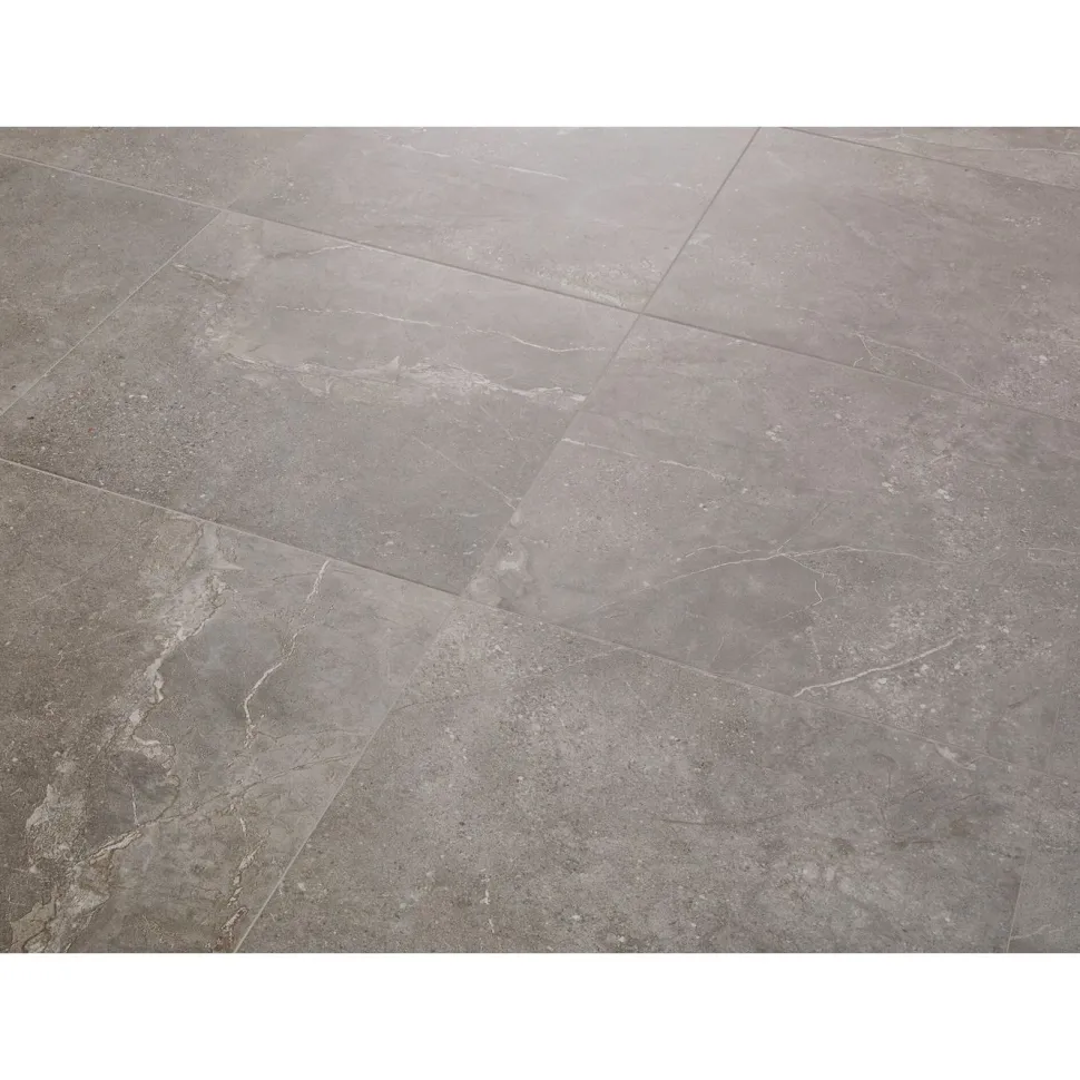 Lattialaatta Pukkila Stone Age Grey, 59.2x59.2cm, matta