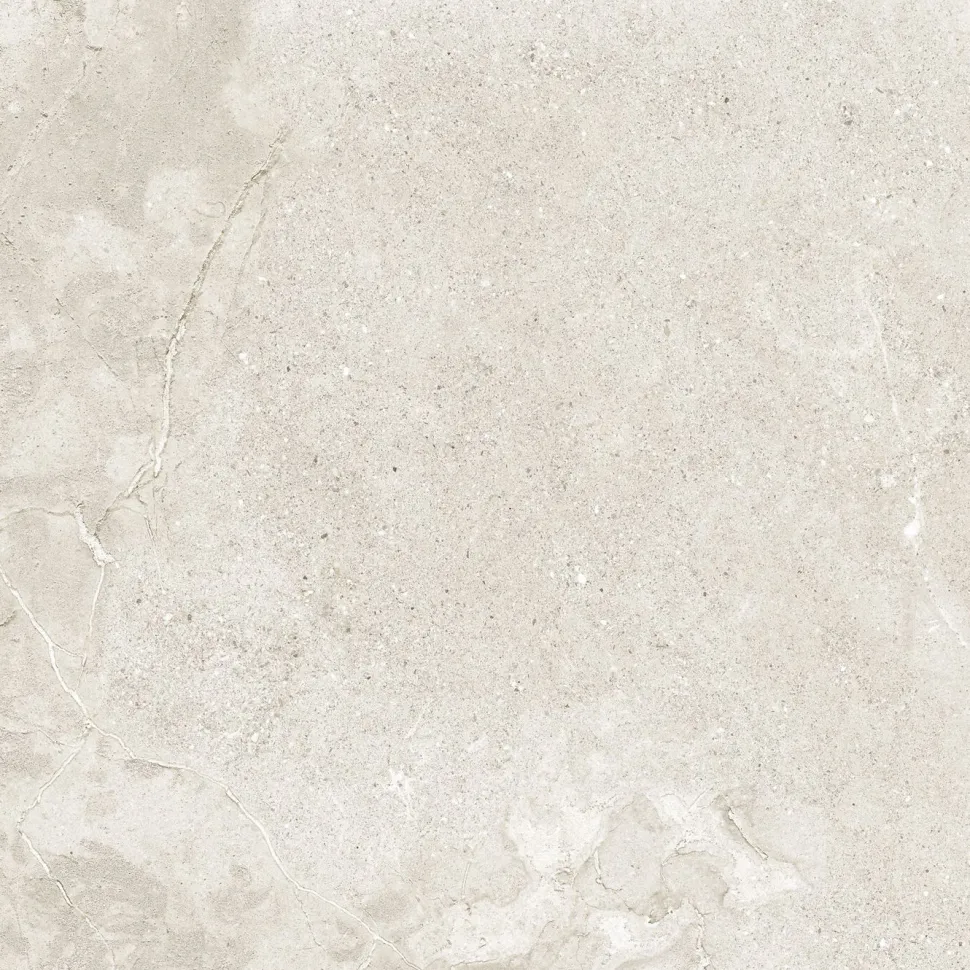 Lattialaatta Pukkila Stone Age White, 59.2x59.2cm, matta