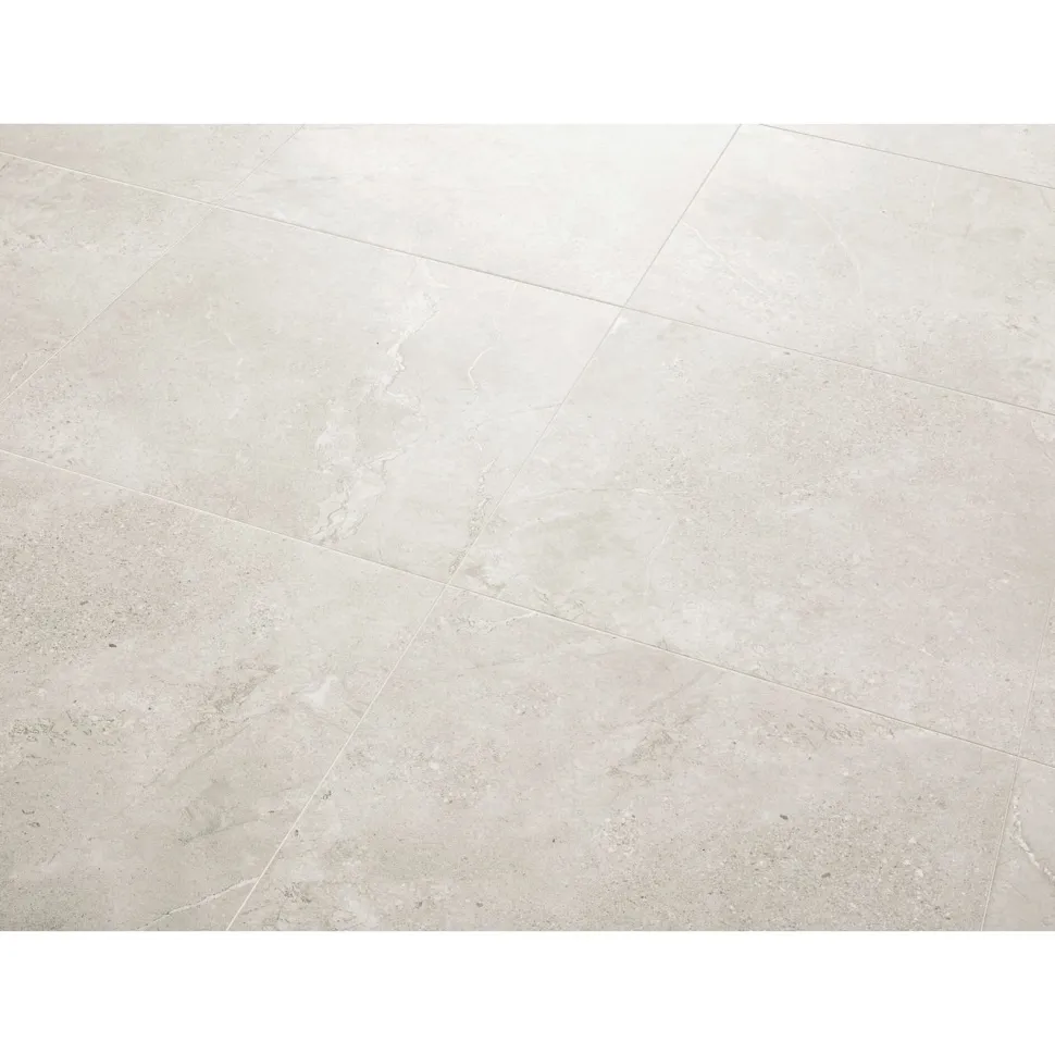 Lattialaatta Pukkila Stone Age White, 59.2x59.2cm, matta