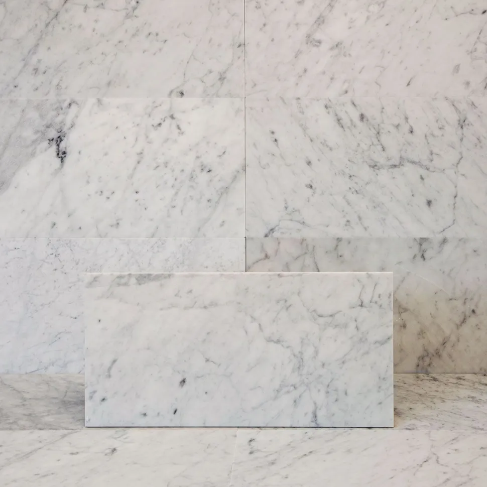 Lattialaatta Arredo Bianco Carrara C 30.5x61cm, himmeä, valkoinen