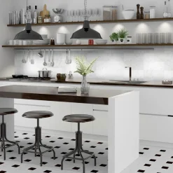 Lattialaatta Arredo Bianco Carrara C 15.2x15.2cm, himmeä, valkoinen