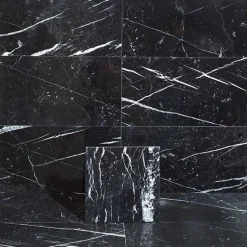 Lattialaatta Arredo Nero Marquina 30.5x30.5cm, kiillotettu, musta