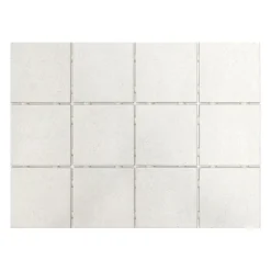 Lattialaatta Bien Tundra Dot, matta, valkoinen, 10x10cm