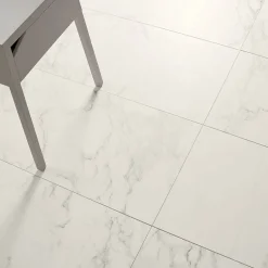Lattialaatta Coem Marmor B Carrara 30x60cm, matta, valkoinen