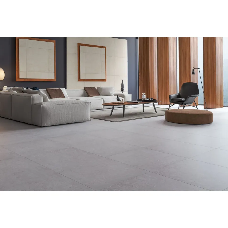 Lattialaatta GoldenTile Tivoli 60.7x60.7 cm valkoinen