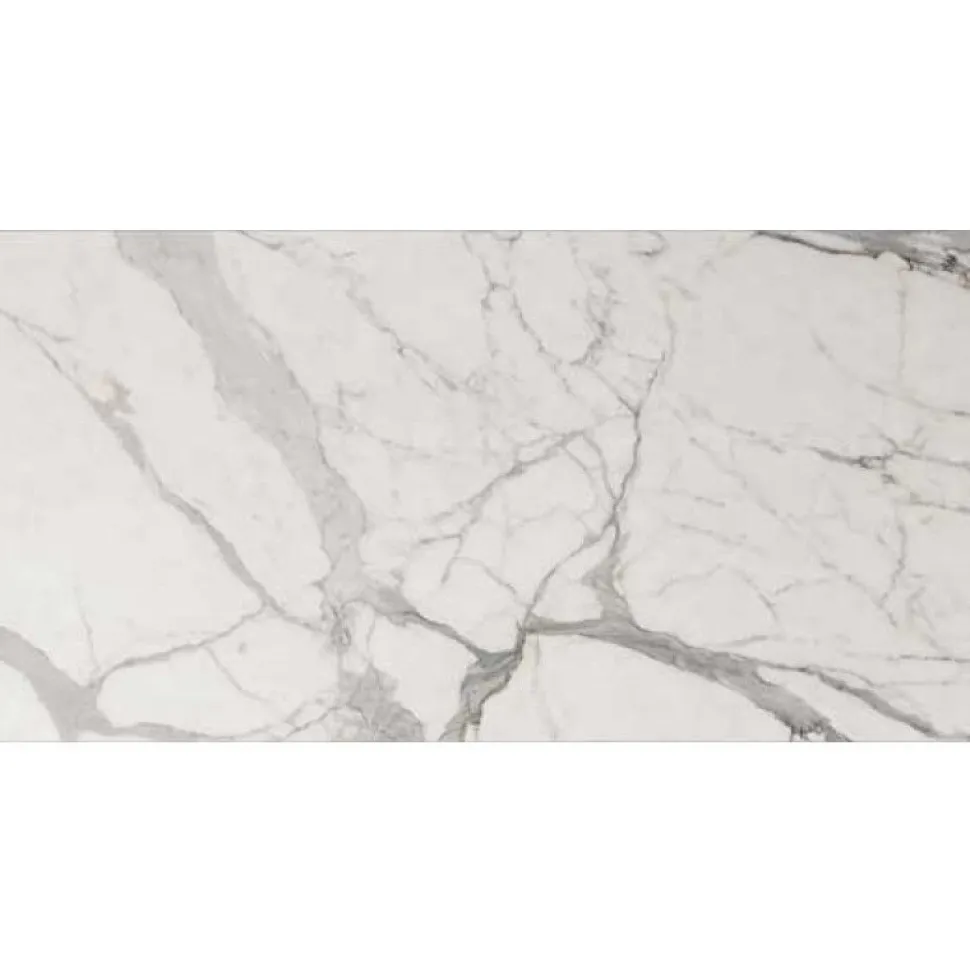 Lattialaatta Keope Elements Lux Calacatta 30x60cm, valkoinen