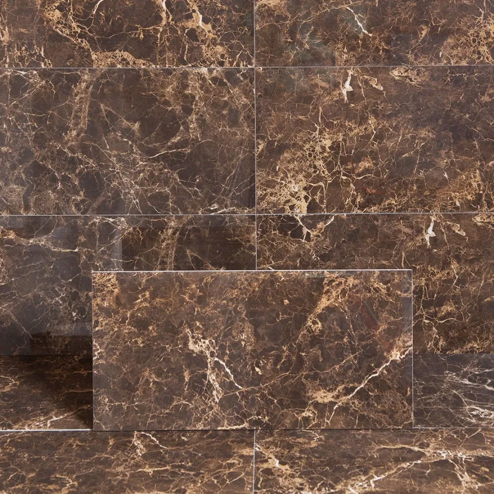 Lattialaatta Keope Elements Lux Emperador 30x60cm, ruskea