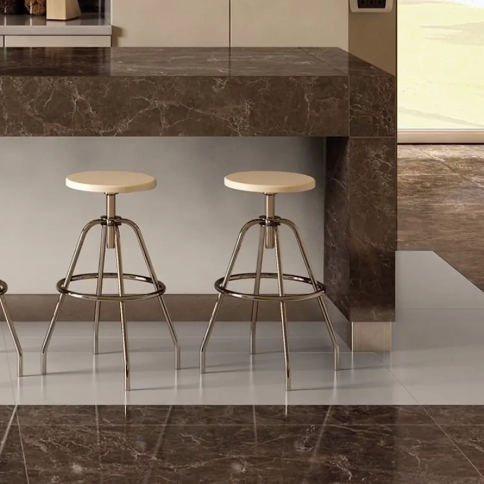 Lattialaatta Keope Elements Lux Emperador 60x60cm, ruskea