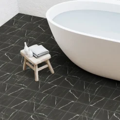 Lattialaatta Keope Elements Lux Port Laurent 15x15cm, musta
