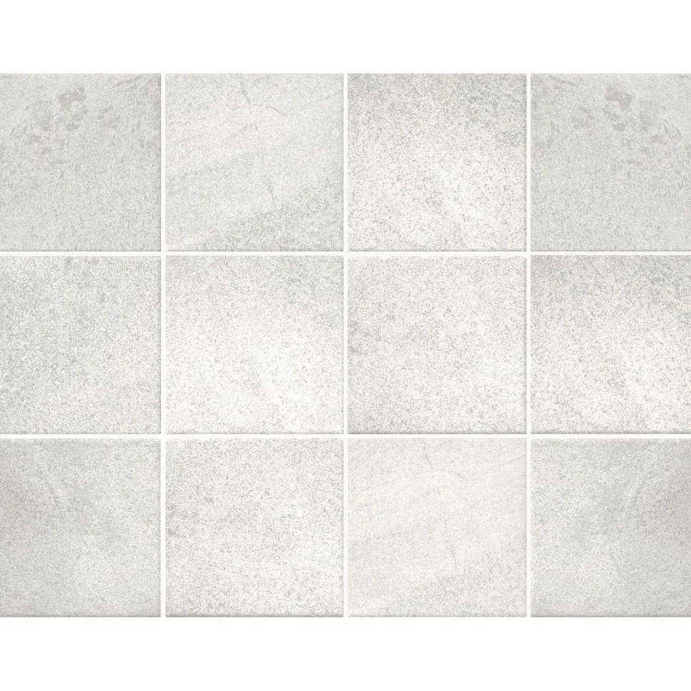 Lattialaatta Pukkila Landstone Anthracite, 10x10cm, matta, lasitettu, liimatäpläarkki