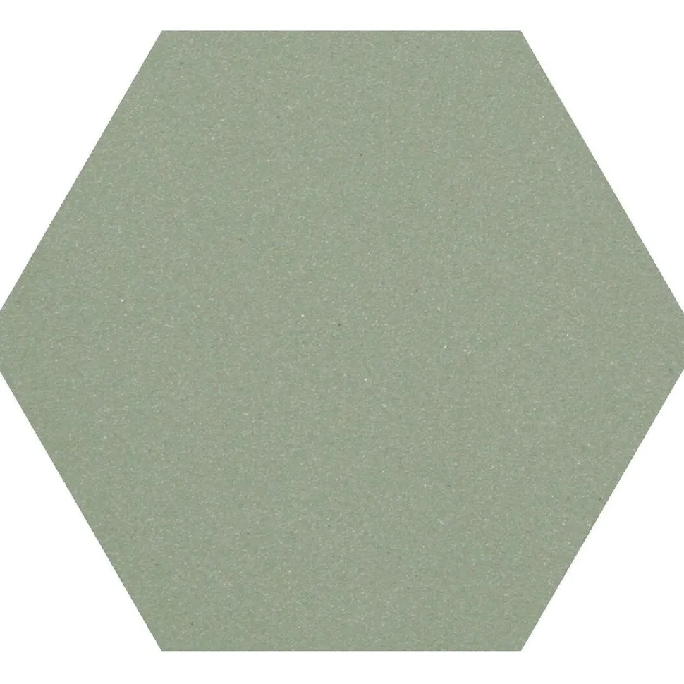 Lattialaatta Pukkila Natura 6-kulmainen Vihreä himmeä sileä 115x100 mm