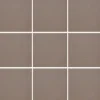 Lattialaatta Pukkila Natura Ruskea himmeä sileä 96x96 mm lasikuituverkossa