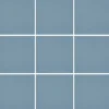 Lattialaatta Pukkila Natura Sininen himmeä sileä 96x96 mm lasikuituverkossa