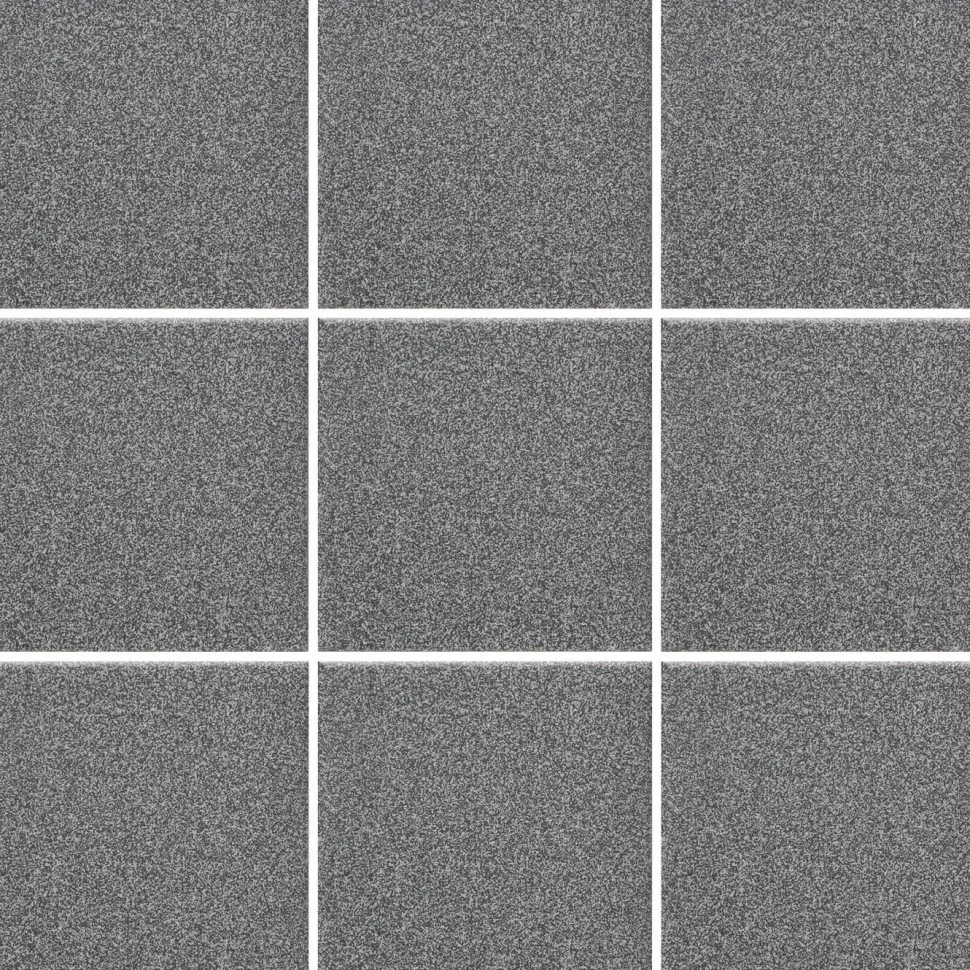 Lattialaatta Pukkila Natura Speckled Black-White himmeä sileä 96x96 mm lasikuituverkossa