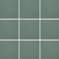 Lattialaatta Pukkila Natura Tummanvihreä himmeä sileä 96x96 mm lasikuituverkossa