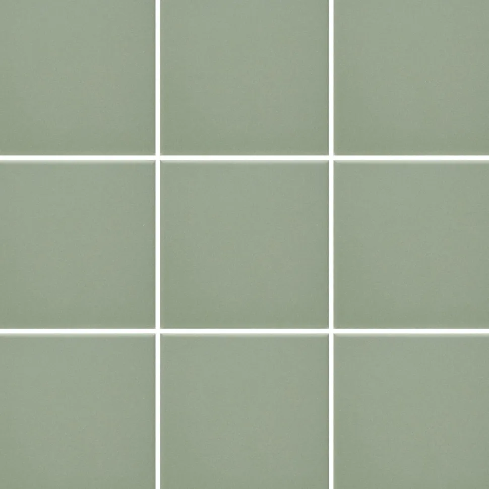 Lattialaatta Pukkila Natura Vihreä himmeä sileä 96x96 mm lasikuituverkossa