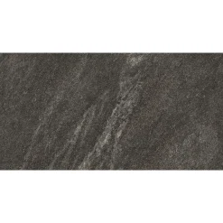 Lattialaatta Pukkila Quartziti, 30x60cm, lasitettu porcelanato, matta, rektifioitu, 04 Black