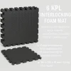 Lattiansuojamatto MagPro, EVA 400 x 400 x 10 mm 6 kpl musta