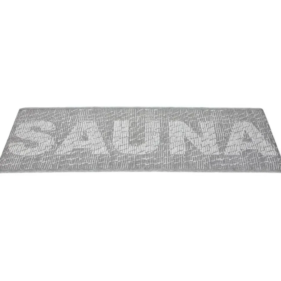 Laudeliina Jokipiin Pellava Saunatikut 45x160 cm valkoinen/musta