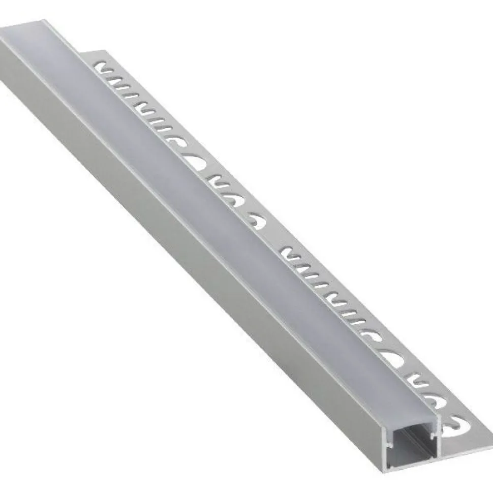 LED-boordilistan päätypala Euroshrink F-302A, alumiini, mattahopea