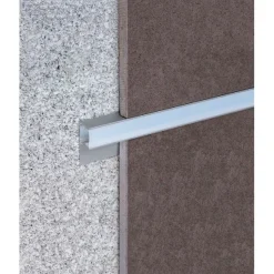 LED-boordilistan päätypala Euroshrink F-302A, alumiini, mattahopea