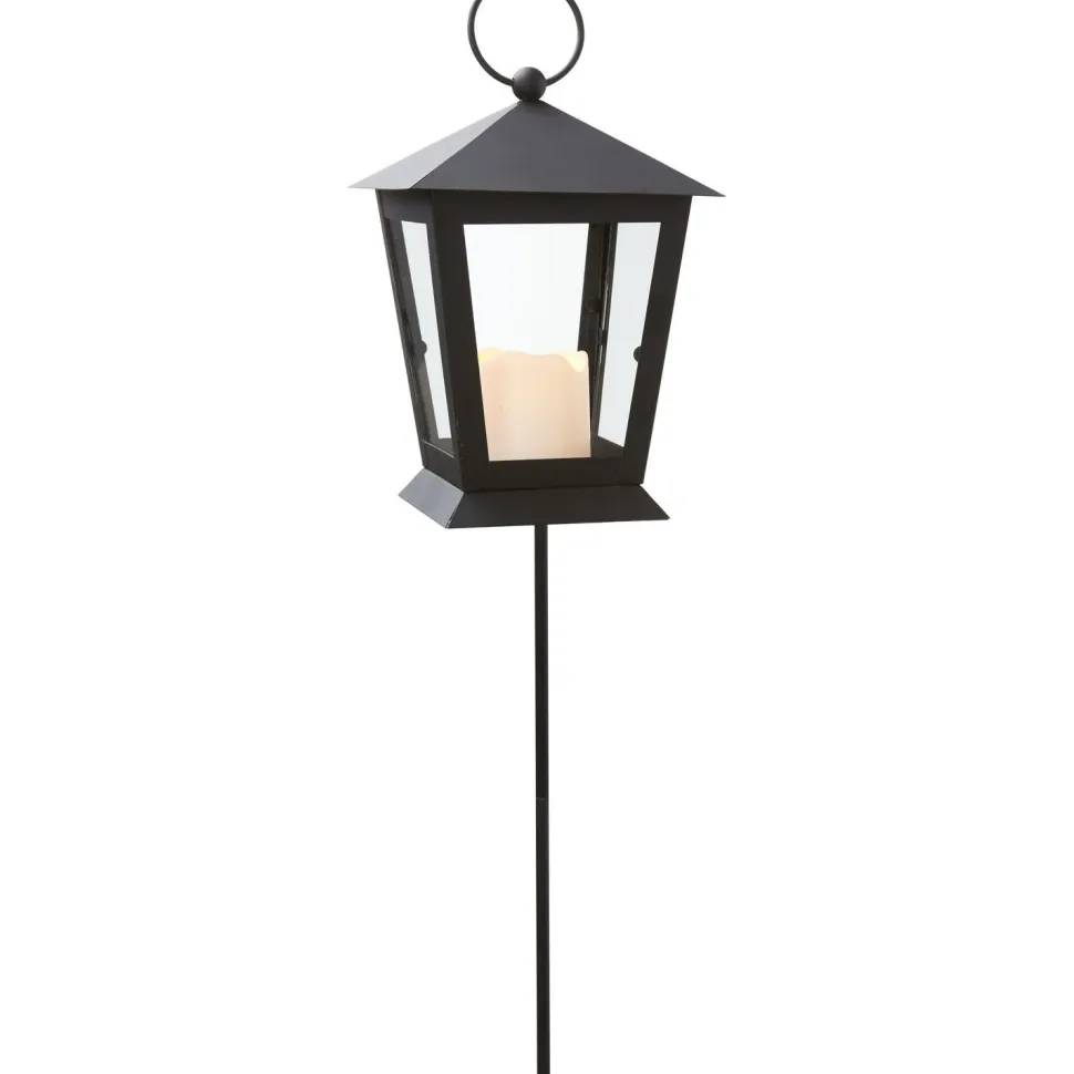 LED-hautalyhty Star Trading Serene, 40cm, musta