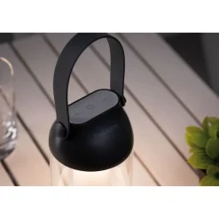 LED-lyhty Pulmann Cupulino, IP44, 3000K, USB-ladattava, himmennettävä