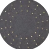 LED-valaistu kuusenalusmatto Star Trading Granne, 80cm, harmaa