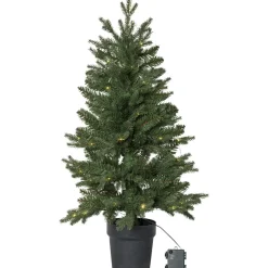 LED-valaistu joulukuusi Star Trading Byske, 90cm, vihreä
