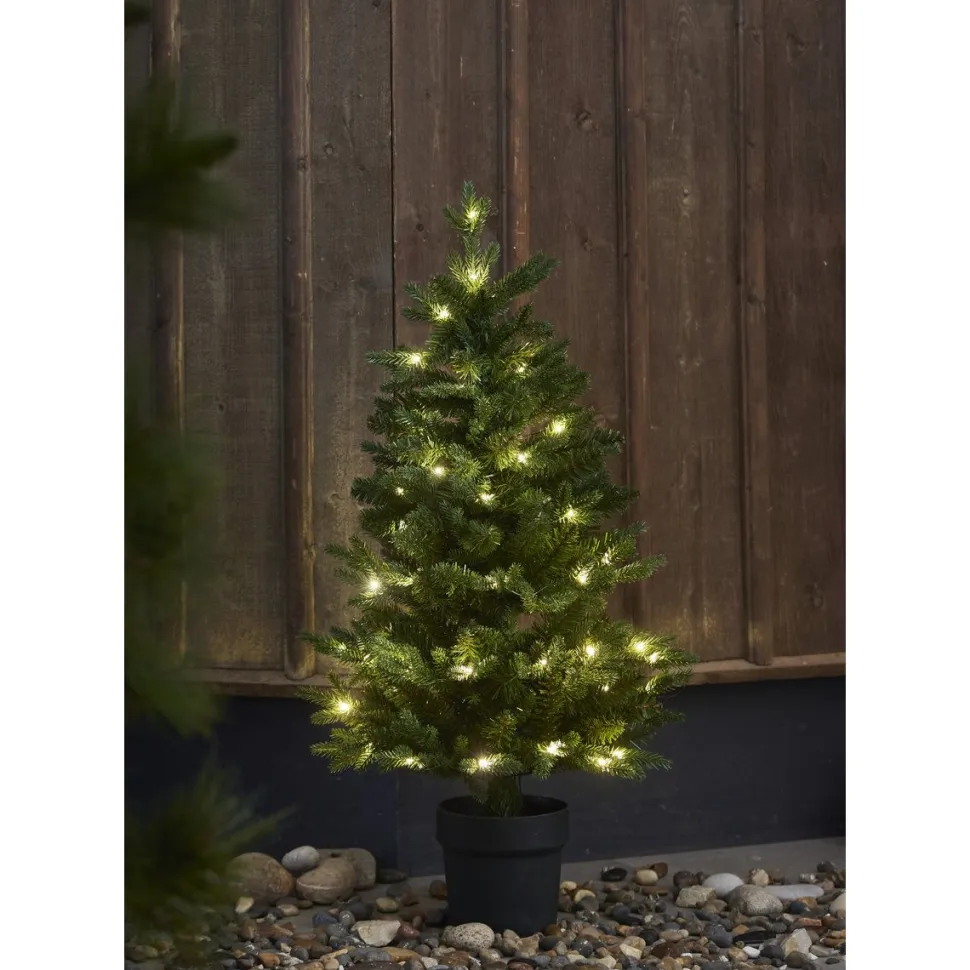 LED-valaistu joulukuusi Star Trading Byske, 90cm, vihreä